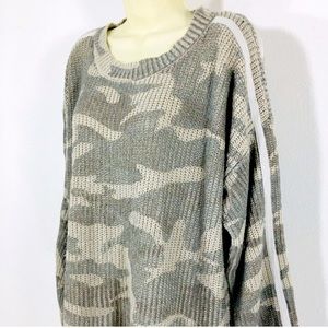 Vintage Havana Camo Sweater Size M Knit Pullover Relaxed Fit